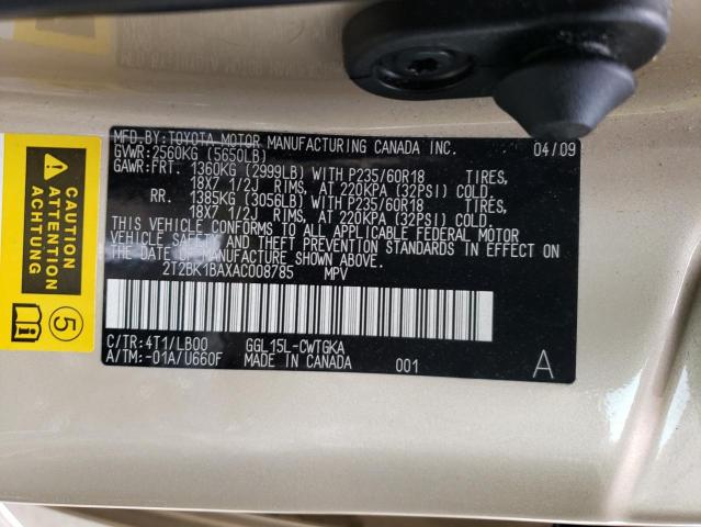 Photo 14 from auction – 2010 LEXUS RX 350 with VIN 2T2BK1BAXAC008785