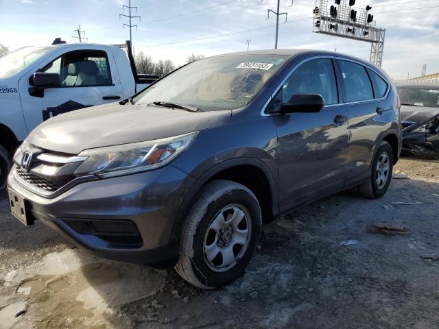 HONDA CR-V LX 2015 with VIN 5J6RM4H39FL109592 - Photo from auction