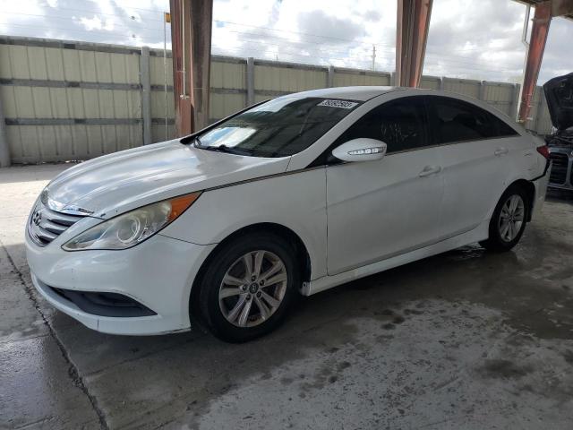 HYUNDAI SONATA GLS 2014 with VIN 5NPEB4AC0EH893877 - Photo from auction