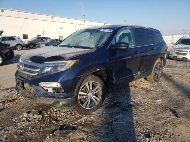 HONDA PILOT EXL 2018 with VIN 5FNYF6H57JB058596 - Photo from auction