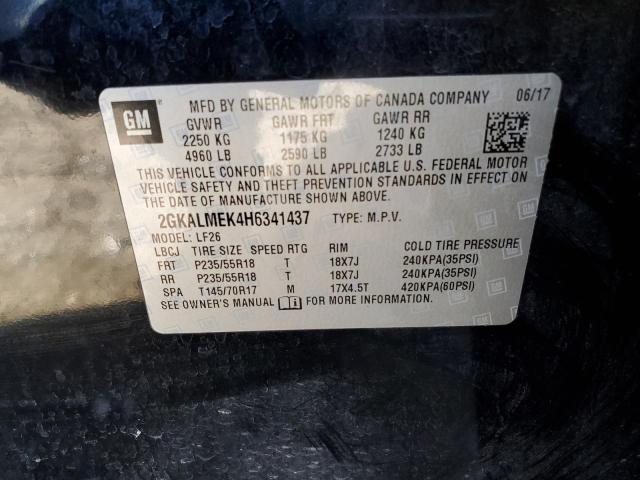 Photo 14 from auction – 2017 GMC TERRAIN SL with VIN 2GKALMEK4H6341437
