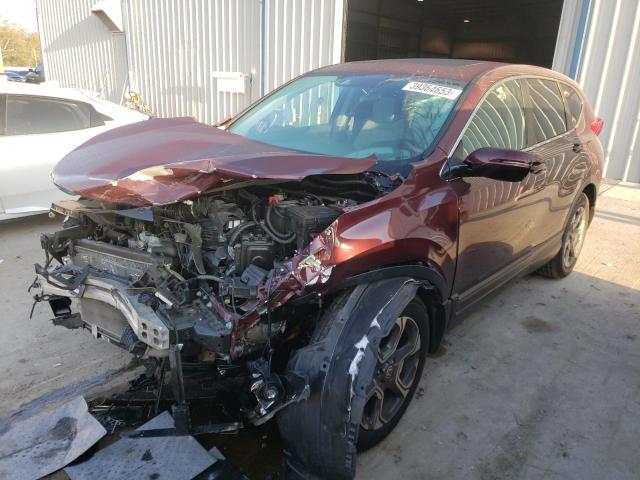 HONDA CR-V EX 2017 with VIN 5J6RW2H51HL037757 - Photo from auction