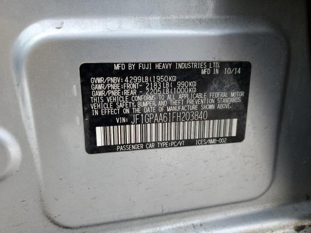 Photo 14 from auction – 2015 SUBARU IMPREZA with VIN JF1GPAA61FH203840