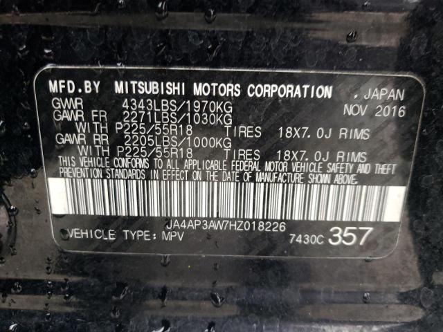 Photo 14 from auction – 2017 MITSUBISHI OUTLANDER with VIN JA4AP3AW7HZ018226