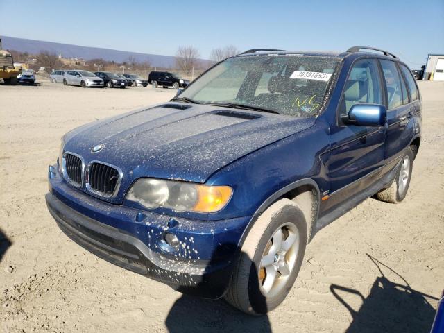 BMW X5 3.0I 2001 with VIN WBAFA535X1LM62588 - Photo from auction