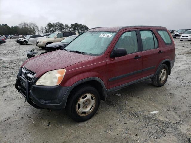 HONDA CR-V LX 2002 with VIN SHSRD68402U001491 - Photo from auction
