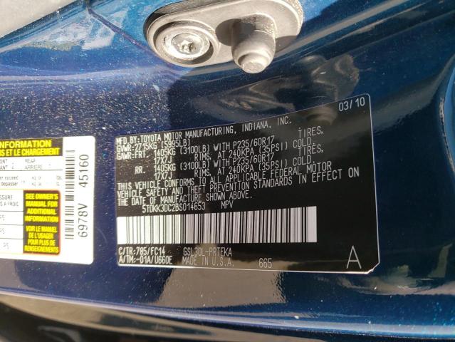 Photo 14 from auction – 2011 TOYOTA SIENNA LE with VIN 5TDKK3DC2BS014653