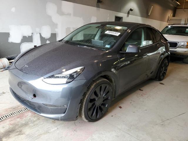 TESLA MODEL Y 2022 with VIN 7SAYGDEF6NF378189 - Photo from auction