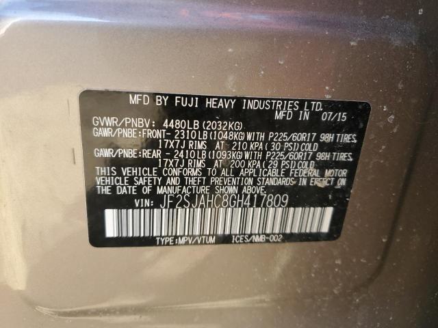Photo 14 from auction – 2016 SUBARU FORESTER 2 with VIN JF2SJAHC8GH417809