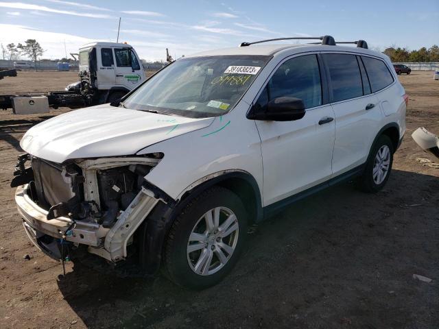 HONDA PILOT LX 2018 with VIN 5FNYF6H13JB049889 - Photo from auction