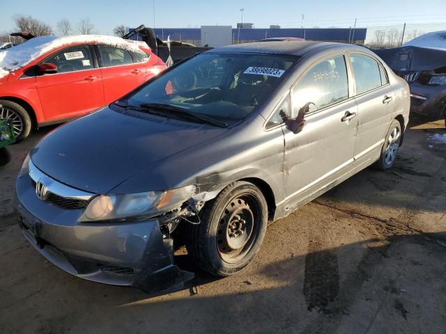HONDA CIVIC LX 2011 with VIN 19XFA1F5XBE000422 - Photo from auction