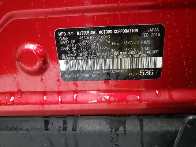 Photo 14 from auction – 2018 MITSUBISHI ECLIPSE CR with VIN JA4AT5AA7JZ049896