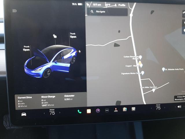 Photo 9 from auction – 2022 TESLA MODEL 3 with VIN 5YJ3E1EA5NF368608