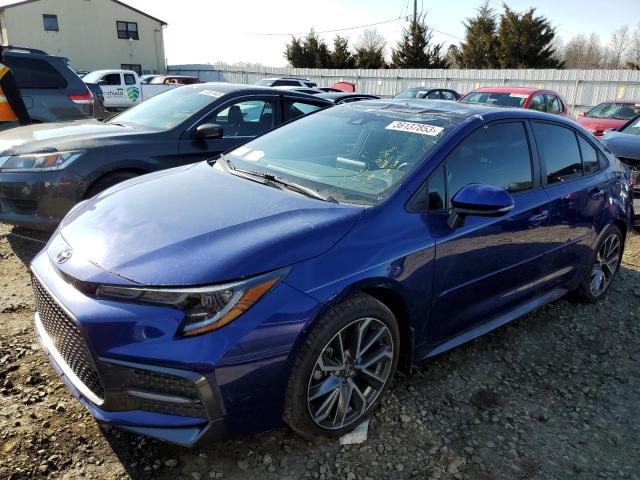 TOYOTA COROLLA SE 2021 with VIN 5YFS4MCE7MP077567 - Photo from auction