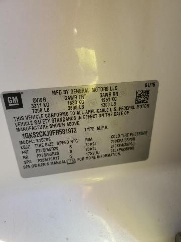 Photo 14 from auction – 2015 GMC YUKON DENA with VIN 1GKS2CKJ0FR581972