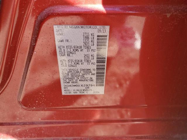Photo 14 from auction – 2014 NISSAN PATHFINDER with VIN 5N1AR2MM0EC629794