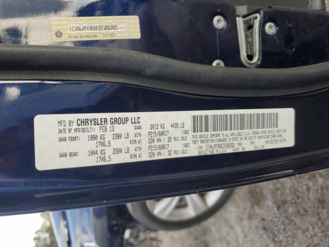 Photo 14 from auction – 2014 JEEP PATRIOT LA with VIN 1C4NJPFB0ED508392