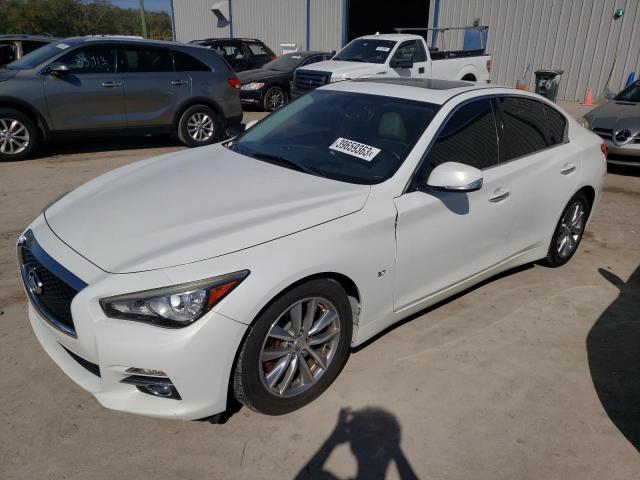 INFINITI Q50 BASE 2014 with VIN JN1BV7AP2EM690383 - Photo from auction