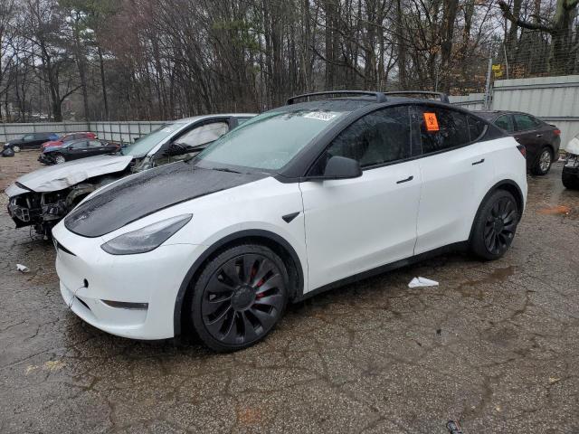 TESLA MODEL Y 2022 with VIN 7SAYGDEF0NF317534 - Photo from auction