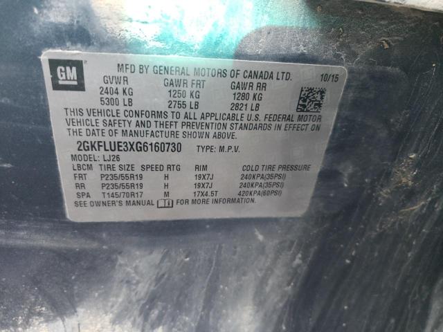 Photo 14 from auction – 2016 GMC TERRAIN SL with VIN 2GKFLUE3XG6160730