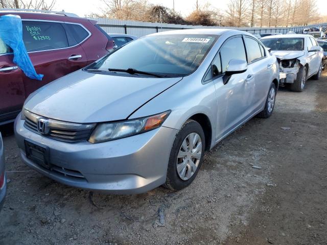 HONDA CIVIC LX 2012 with VIN 2HGFB2F57CH323496 - Photo from auction