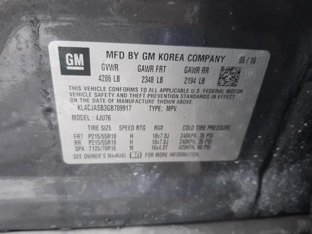 Photo 14 from auction – 2016 BUICK ENCORE with VIN KL4CJASB3GB709917