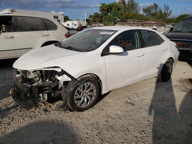 TOYOTA COROLLA L 2018 with VIN 2T1BURHE2JC037494 - Photo from auction