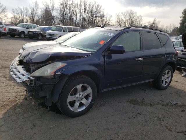 NISSAN MURANO SL 2003 with VIN JN8AZ08WX3W208931 - Photo from auction