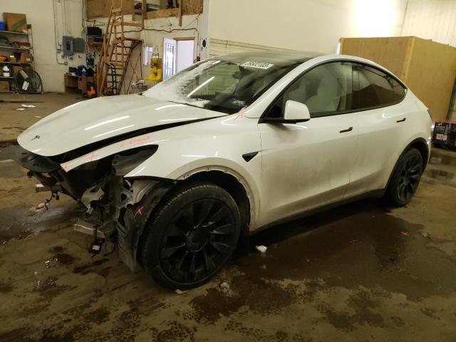 TESLA MODEL Y 2022 with VIN 7SAYGAEE6NF430619 - Photo from auction