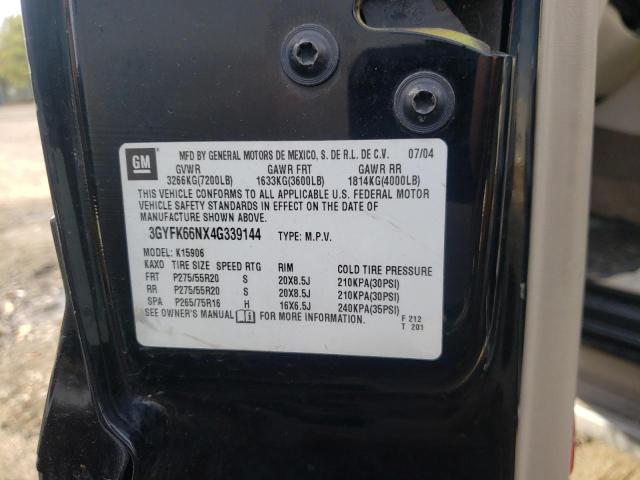 Photo 14 from auction – 2004 CADILLAC ESCALADE E with VIN 3GYFK66NX4G339144