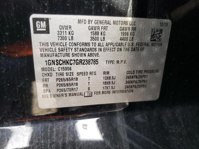 Photo 14 from auction – 2016 CHEVROLET SUBURBAN C with VIN 1GNSCHKC7GR238785