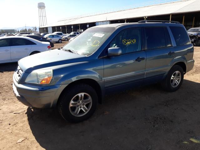 HONDA PILOT EXL 2005 with VIN 2HKYF18535H505905 - Photo from auction