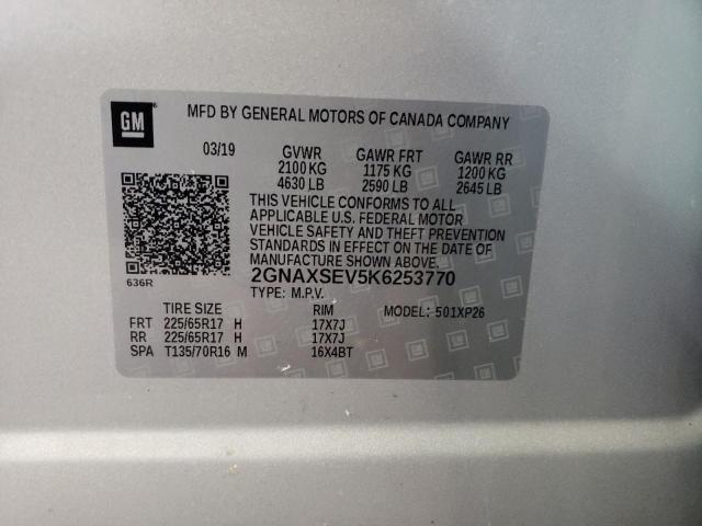 Photo 14 from auction – 2019 CHEVROLET EQUINOX LS with VIN 2GNAXSEV5K6253770