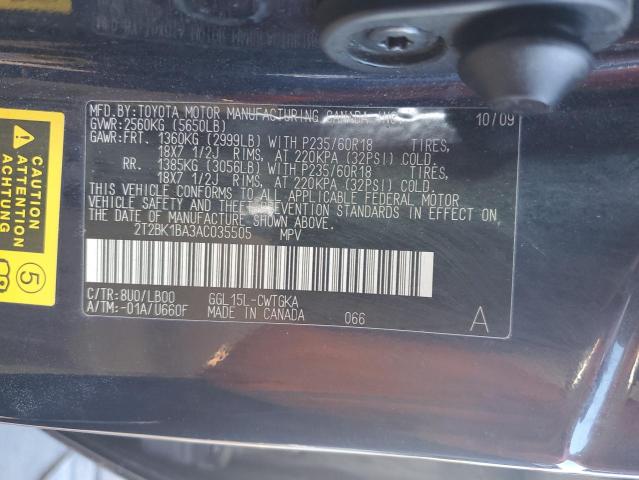 Photo 14 from auction – 2010 LEXUS RX 350 with VIN 2T2BK1BA3AC035505