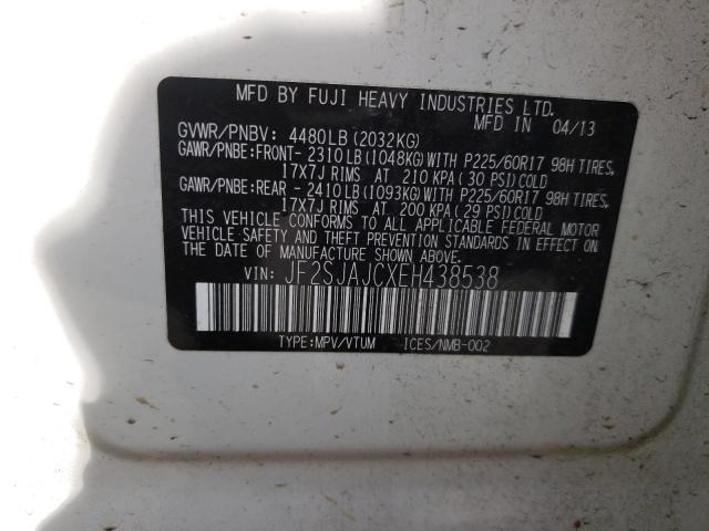 Фото 14 с аукциона – 2014 SUBARU FORESTER 2 с VIN JF2SJAJCXEH438538