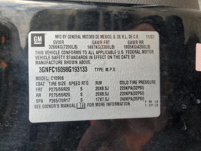 Photo 14 from auction – 2008 CHEVROLET SUBURBAN C with VIN 3GNFC16098G193133