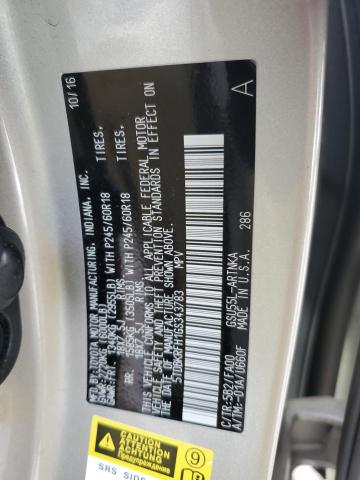Photo 14 from auction – 2016 TOYOTA HIGHLANDER with VIN 5TDBKRFH1GS343783