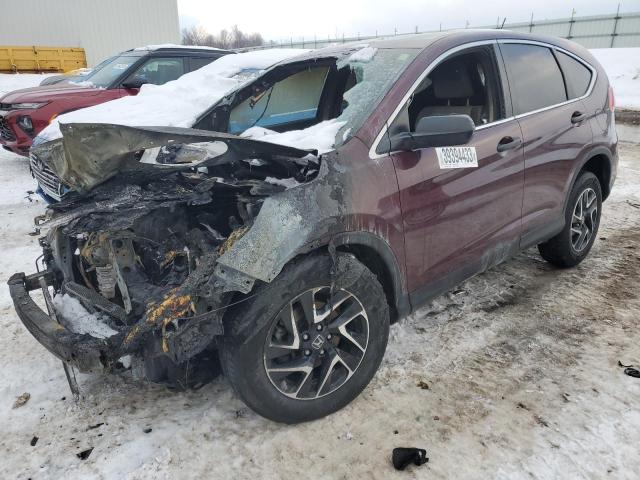 Photo 1 from auction – 2016 HONDA CR-V SE with VIN 5J6RM4H4XGL044634