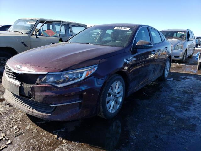 KIA OPTIMA LX 2017 with VIN 5XXGT4L36HG126599 - Photo from auction