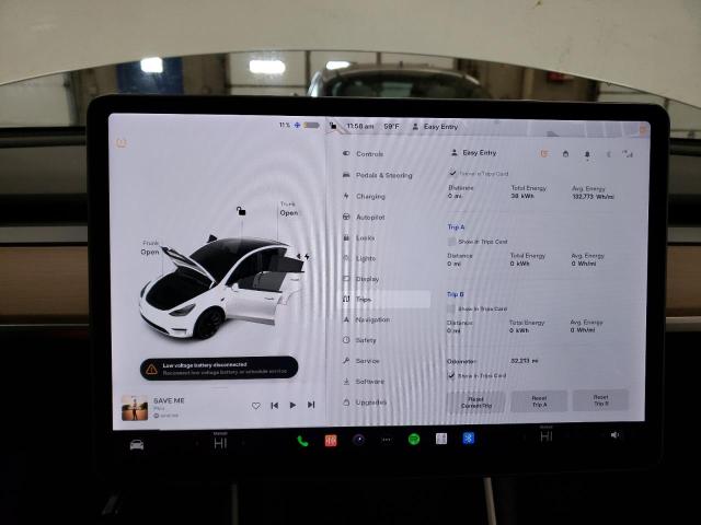 Photo 9 from auction – 2020 TESLA MODEL Y with VIN 5YJYGDEE6LF045749