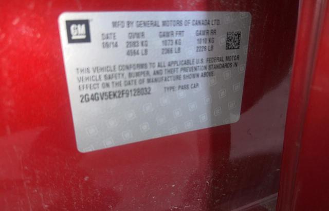 Photo 10 from auction – 2015 BUICK REGAL with VIN 2G4GV5EK2F9128032