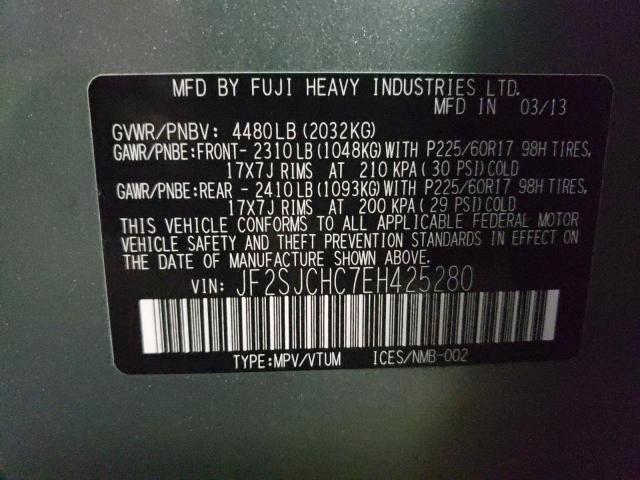 Photo 14 from auction – 2014 SUBARU FORESTER 2 with VIN JF2SJCHC7EH425280