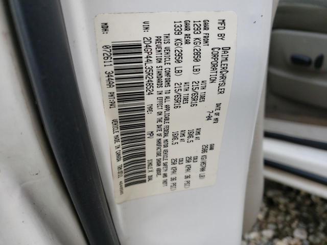 Photo 14 from auction – 2005 DODGE GRAND CARA with VIN 2D4GP44L35R248524