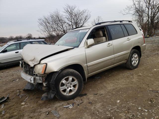 TOYOTA HIGHLANDER 2001 with VIN JTEHF21AX10009256 - Photo from auction