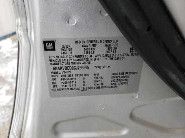 Photo 14 from auction – 2012 BUICK ENCLAVE with VIN 5GAKVDED0CJ266695