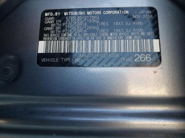 Photo 14 from auction – 2017 MITSUBISHI OUTLANDER with VIN JA4AZ2A3XHZ016206