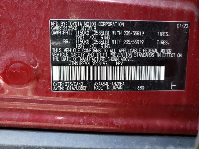 Photo 14 from auction – 2020 TOYOTA RAV4 LIMIT with VIN JTMN1RFVXLD528197