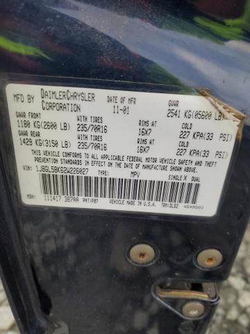 Photo 14 from auction – 2002 JEEP LIBERTY LI with VIN 1J8GL58K62W226027
