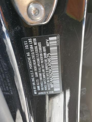 Photo 14 from auction – 2012 PORSCHE CAYENNE with VIN WP1AA2A29CLA04675