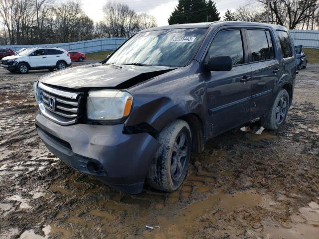 HONDA PILOT LX 2015 with VIN 5FNYF3H20FB011387 - Photo from auction